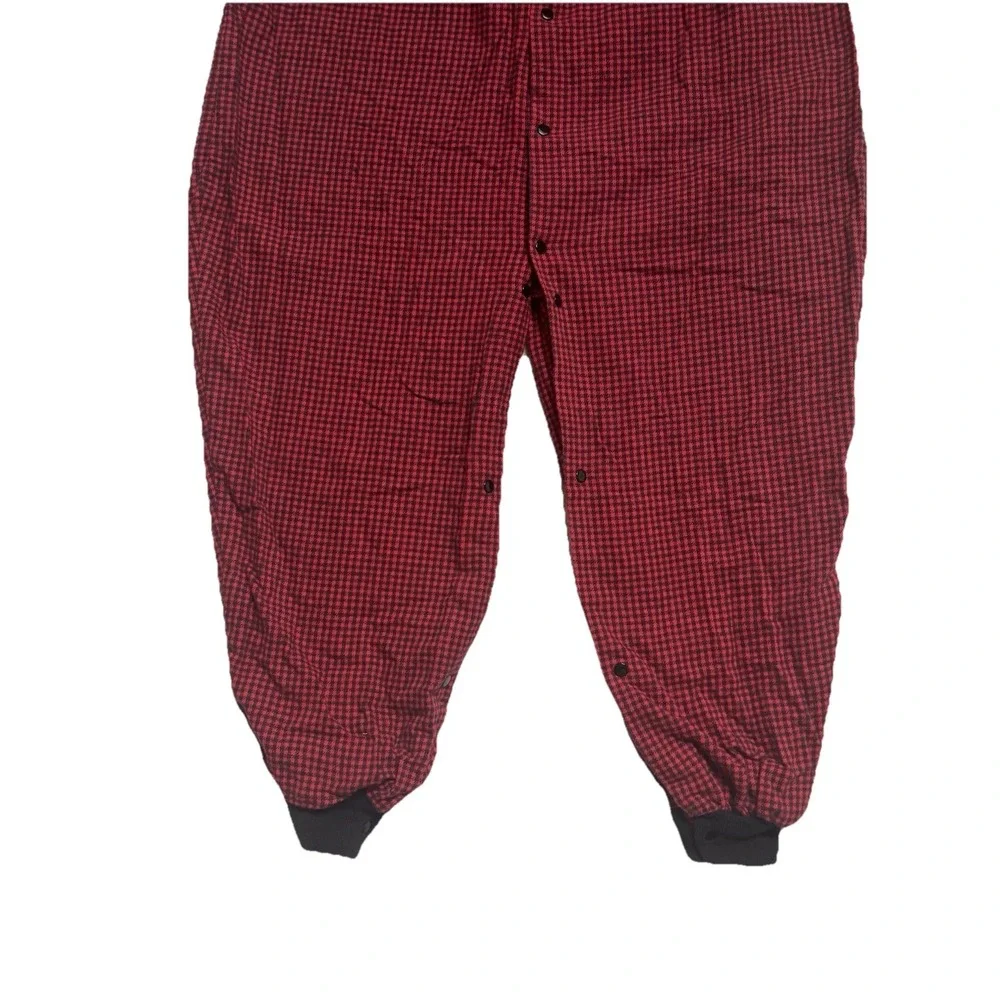 Vintage Carters Toddler Red Black Buffalo Plaid Engine Co Jumpsuit Size 4T‎